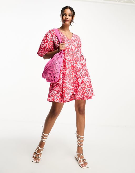 Arket floral outlet wrap dress