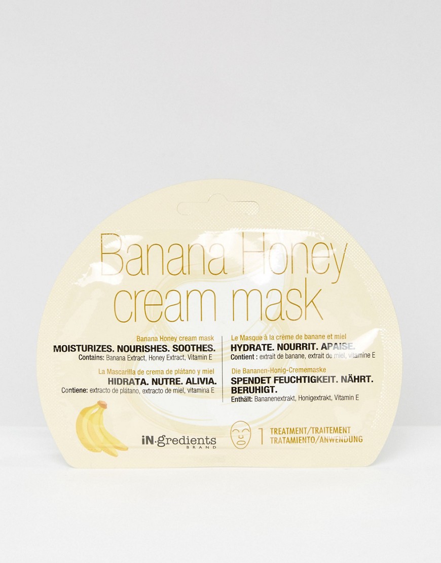 IN.gredients - Crèmemasker met banaan en honing-Zonder kleur