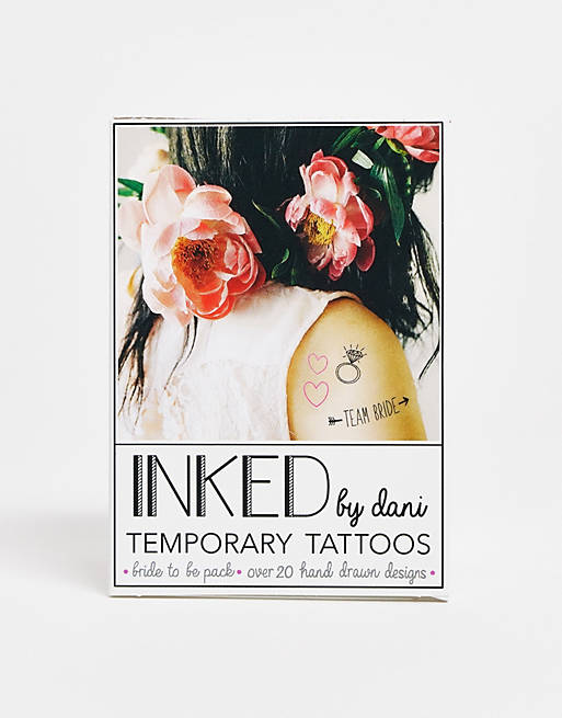INKED by Dani Bride To Be Temporary Tattoo Pack