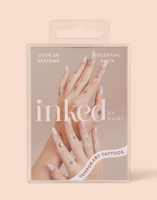 Inked by Dani – Celestial – 20er-Packung temporäre Tattoos