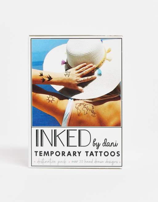 INKED by Dani Destination Temporary Tattoo Pack ASOS