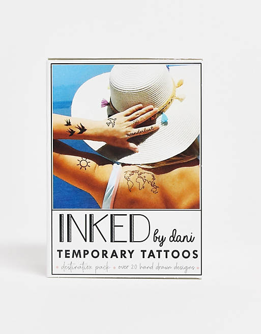 INKED by Dani Destination Temporary Tattoo Pack