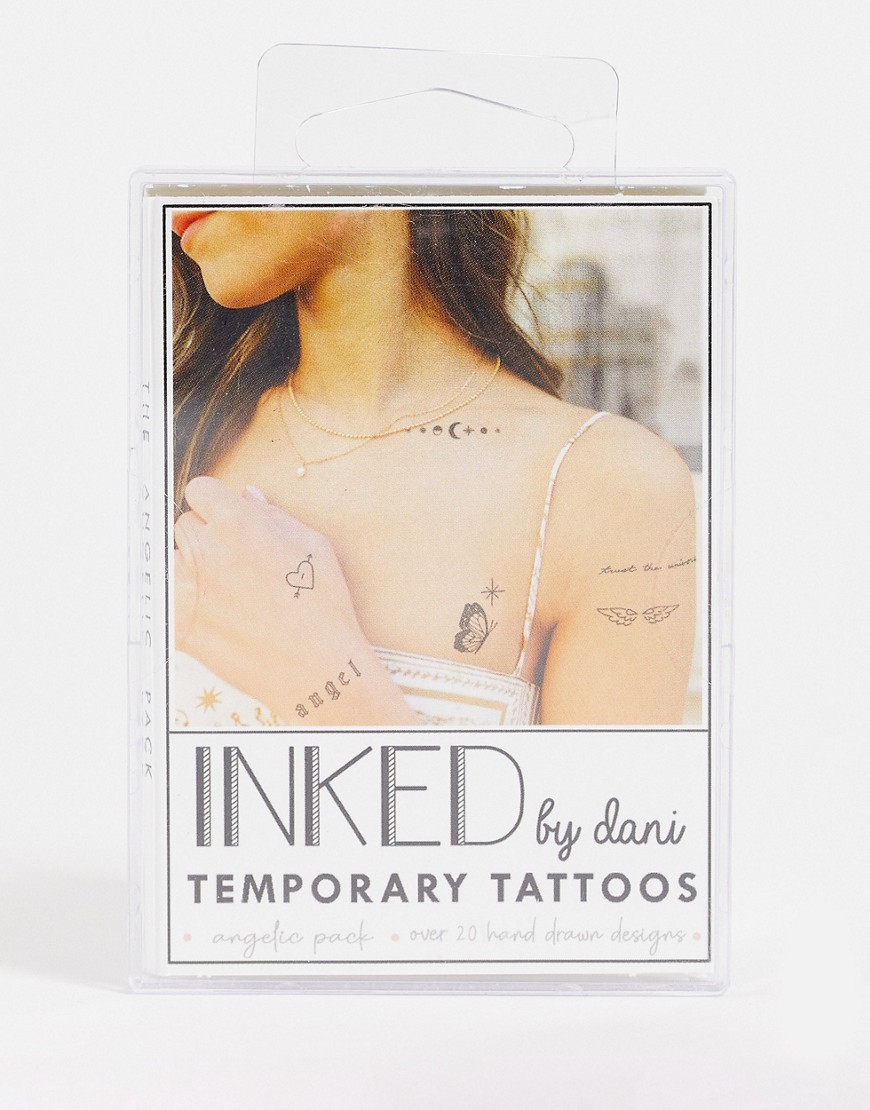 Inked by Dani Fashion Forward Temporary Tattoos - Angelic Pack-No color