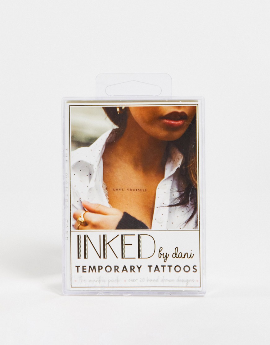 Inked by Dani Fashion Forward Temporary Tattoos - Mantra Pack-No color