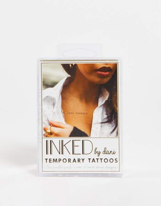 Inked by Dani Fashion Forward Temporary Tattoos Mantra Pack ASOS