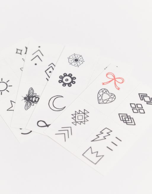 INKED by Dani – Finger Tats – Klebetattoo-Set für die Finger, 3 von 4