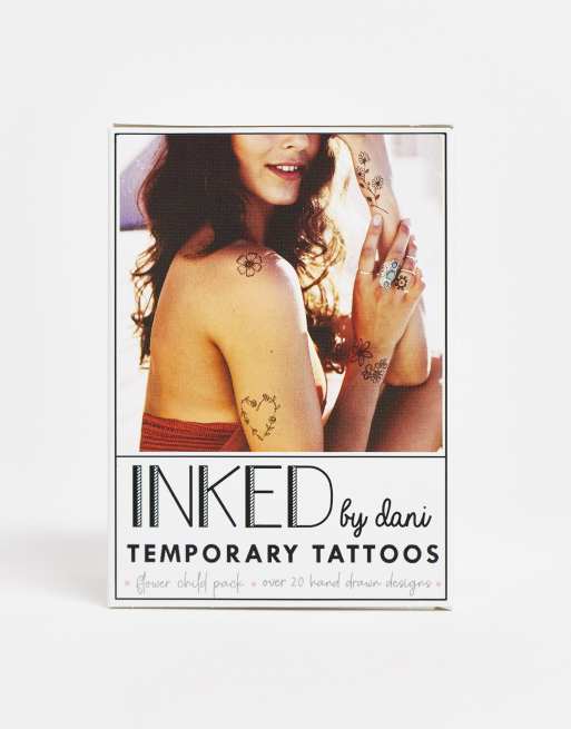 INKED by Dani Flower Child Temporary Tattoo Pack