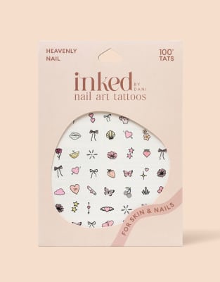 Inked by Dani - Heavenly - Pakke med 100 midlertidige tatoveringer og neglekunst - view 1