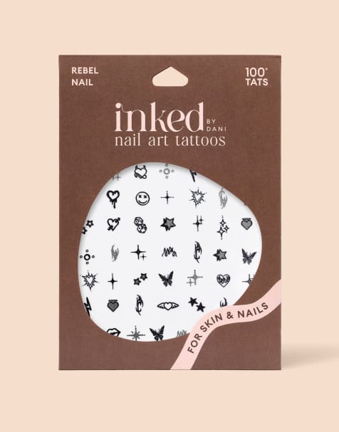 Inked by Dani pack of 100 nail art and tattoo pack in rebel - view 1