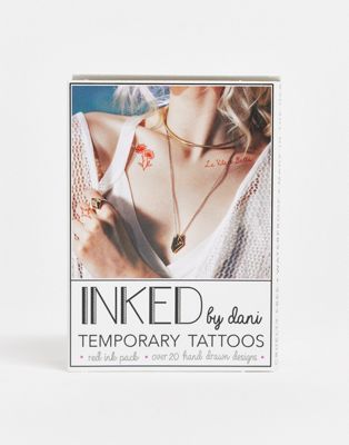 INKED by Dani Red Ink Temporary Tattoo Pack - ASOS Price Checker