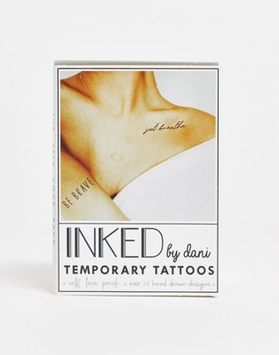 INKED by Dani Self Love Temporary Tattoo Pack - ASOS Price Checker
