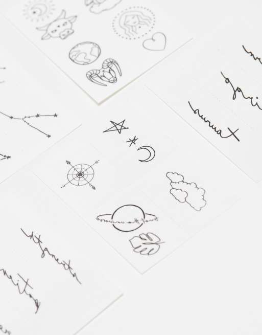 INKED by Dani – Tillfälliga tatueringar med jordtecken – oxen, jungfrun, stenbocken, 3 av 4