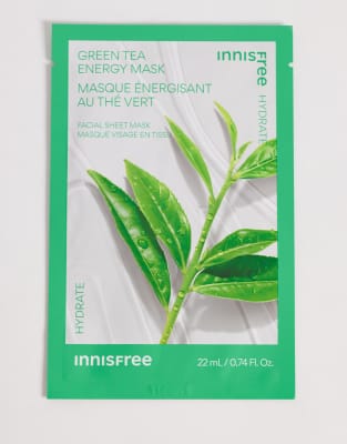 INNISFREE - Masque en tissu énergisant au thé vert x 1-Pas de couleur