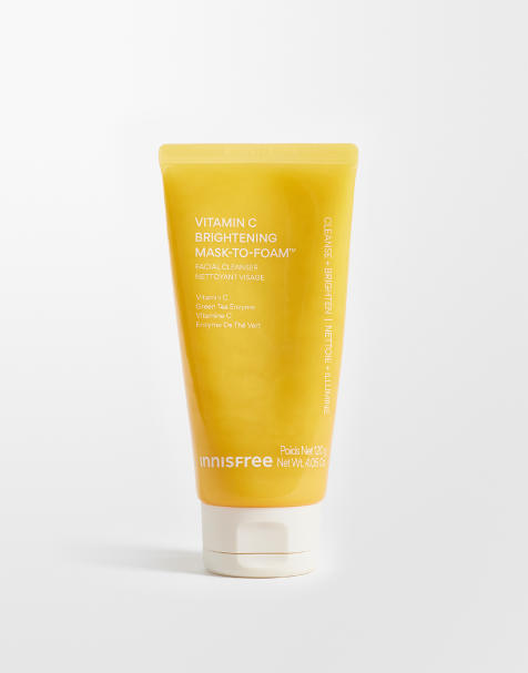 INNISFREE Vitamin C maska rozjaśniająca do twarzy i pianka oczyszczająca 120 g - view 1