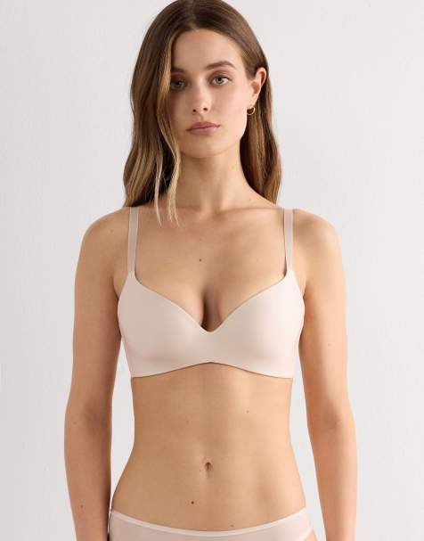 Intimissimi Adele ultralight microfibre triangle bra in cream ivory - view 1
