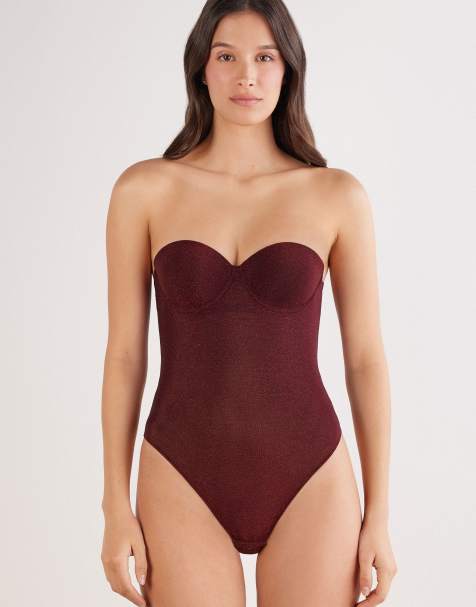 Intimissimi Body giada shimmering passion in dark burgundy lame - view 1