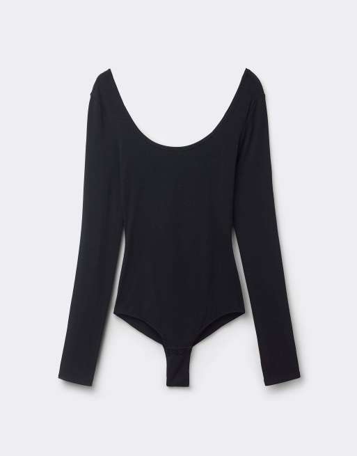 Intimissimi Bodysuit with scoop neck in black, 5 of 6