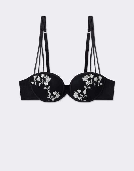 Intimissimi Brighten your day ilenia balconette bra in black, 5 of 5