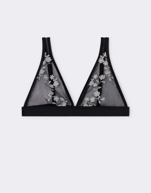 Intimissimi Brighten your day marica triangle bra in black, 5 of 5