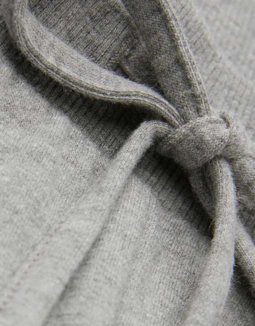 Intimissimi Coraline casual palazzo pants in stone grey melange, 6 of 6