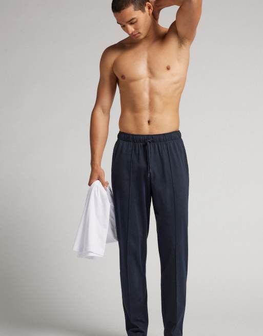 Intimissimi Cotton trousers with seam in midnight blue