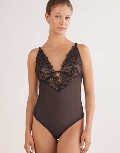 Intimissimi Dark moon girl bodysuit in black - view 1