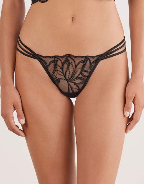 Intimissimi Dark moon girl thong in black - view 1