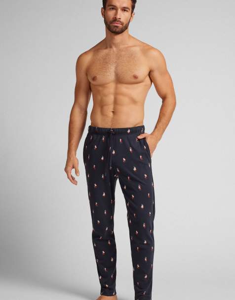 Intimissimi ©disney grumpy cotton trousers in navy blue print - view 1