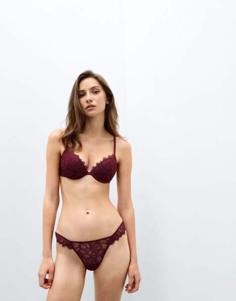 Intimissimi Elevate your day bellissima push-up bra in port red - view 1