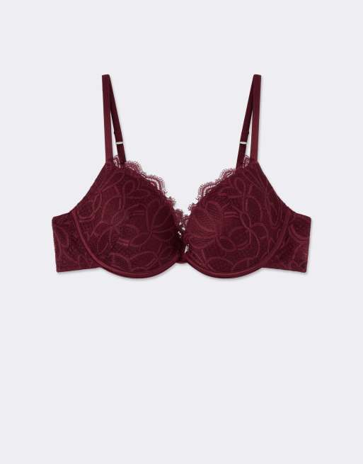 Intimissimi Elevate your day bellissima push-up bra in port red, 5 of 5
