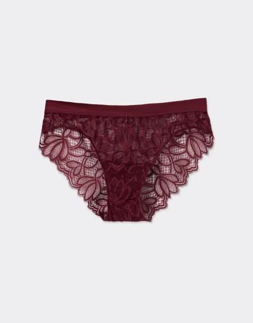 Intimissimi Elevate your day knickers in port red, 5 of 5