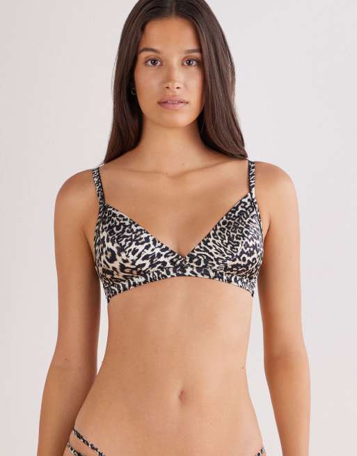 Intimissimi Emma a moment of glamour triangle bra in leopard print