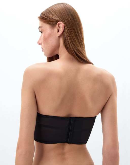 Intimissimi Ethereal embrace bandeau bustier in black, 2 of 5