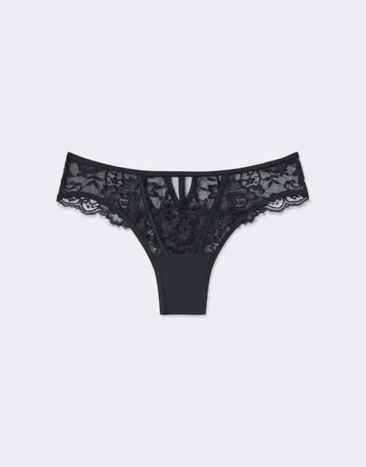 Intimissimi Ethereal embrace brazilian briefs in black, 5 of 5