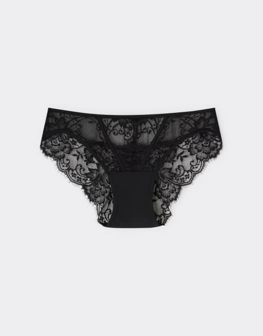 Intimissimi Ethereal embrace knickers in black, 5 of 5