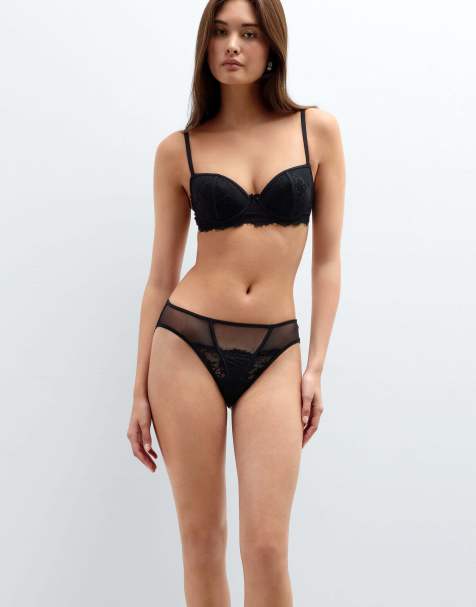 Intimissimi Ethereal embrace sofia balconette bra in black - view 1