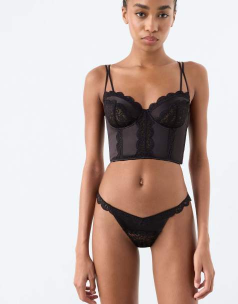 Intimissimi Everyday luxury balconette bustier in black - view 1