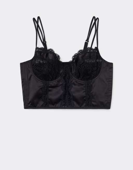 Intimissimi Everyday luxury balconette bustier in black, 5 of 5
