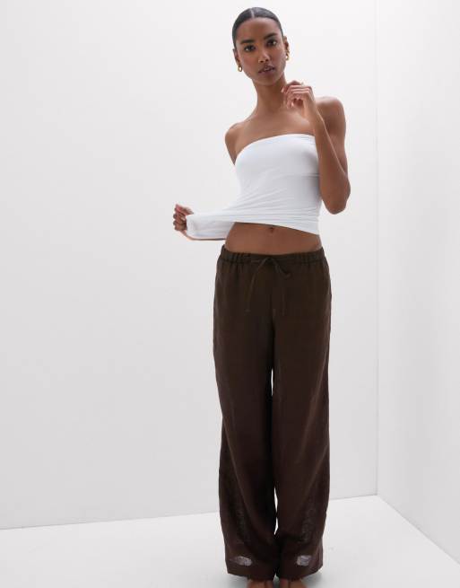 Intimissimi Fresh bamboo bandeau top in milk white, 4 of 6