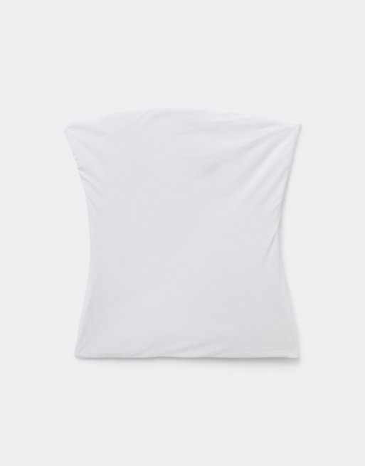 Intimissimi Fresh bamboo bandeau top in milk white, 5 of 6