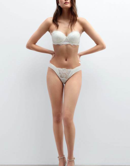 Intimissimi From the boudoir anna bandeau bra in white, 4 of 5