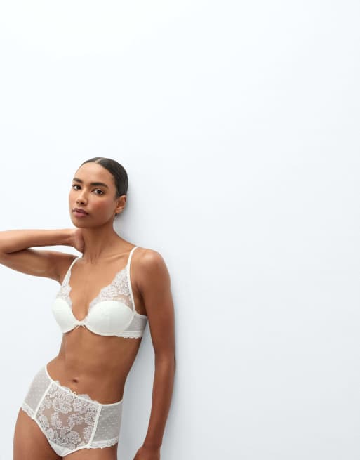 Intimissimi From the boudoir elena balconette bra in white, 4 of 5