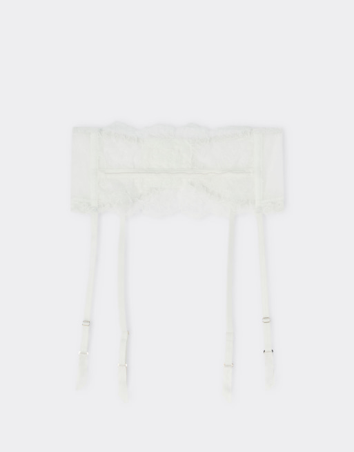Intimissimi From the boudoir suspenders in white, 5 of 5