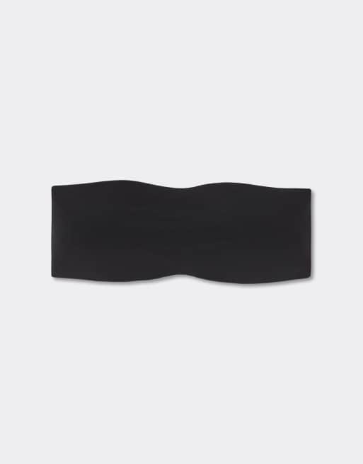 Intimissimi Ilaria ultralight microfibre bandeau bra in black, 5 of 6