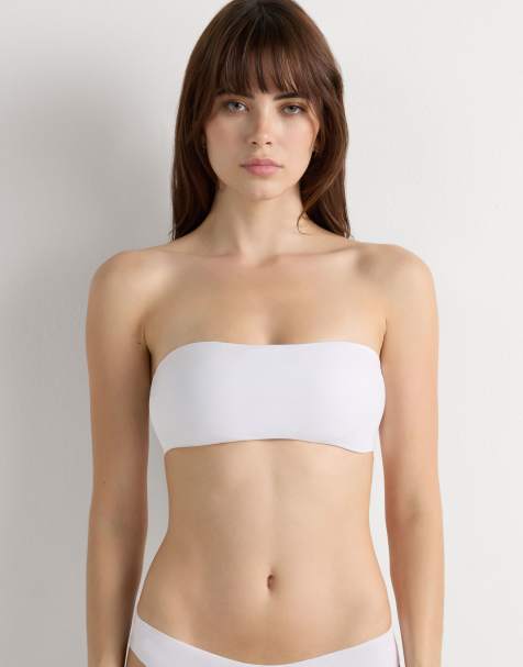 Intimissimi Ilaria ultralight microfibre bandeau bra in white
