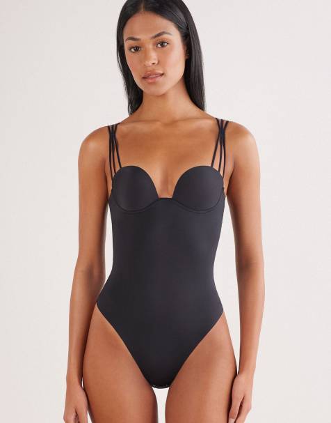 Intimissimi Ilenia ultralight microfibre body in black - view 1