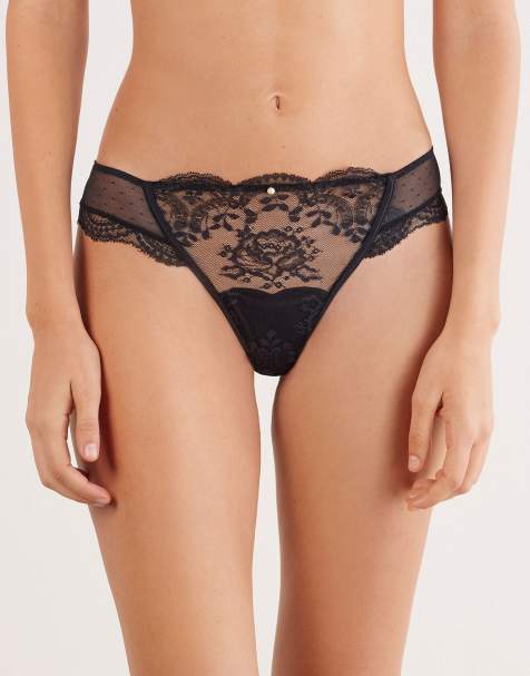 Intimissimi La vie en rose brazilian briefs in black - view 1
