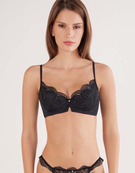 Intimissimi La vie en rose carioca balconette bra in black - view 1