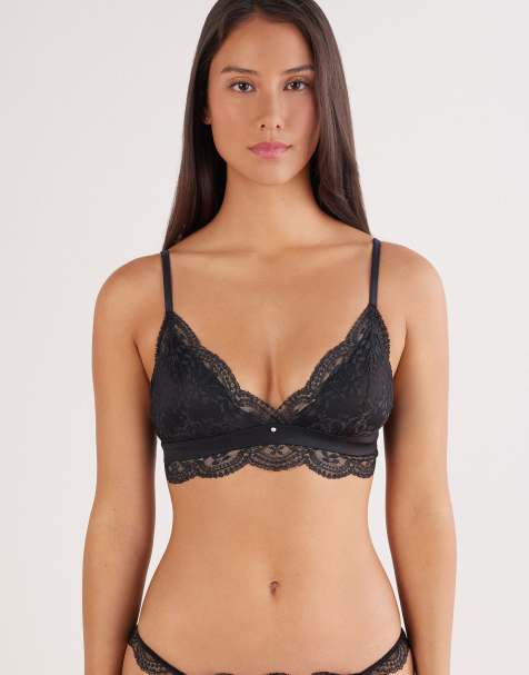 Intimissimi La vie en rose triangle bra in black - view 1