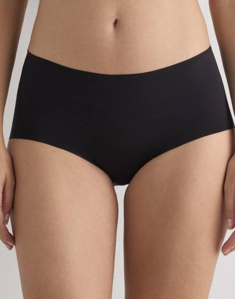 Intimissimi Laser cut french knickers in black - view 1